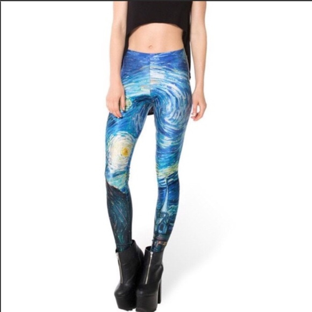 Rare Blackmilk Starry Night leggings